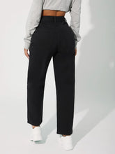 High Waist Straight Leg Jeans